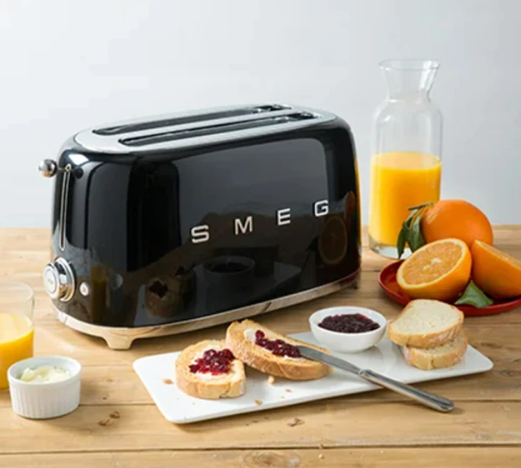 Set Petit-Déjeuner (Toaster - Machine Expresso - Bouilloire) Noir - SMEG 5 Set Petit-Déjeuner (Toaster - Machine Expresso - Bouilloire) Noir - SMEG – Image 3
