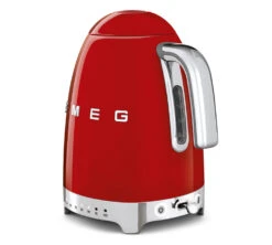 Bouilloire KLF04RDEU Temperature Réglable Rouge 1,7 L + Offre Cadeau - SMEG -Meilleur Café Machines Magasin smeg rouge vernis