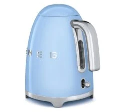 Bouilloire SMEG KLF03PBEU Bleu Azur - 1.7L + Offre Cadeau -Meilleur Café Machines Magasin smegfenetre azursimple