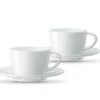 Set 2 Tasses Cappuccino Avec Soucoupes - Jura -Meilleur Café Machines Magasin tasse cappuccino Jura