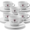 Lot De 6 Tasses Et Sous Tasses Blanches Tonino Lamborghini