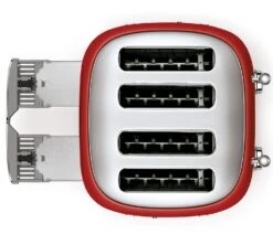 Toaster Smeg TSF03RDEU 4 Tranches Rouge -Meilleur Café Machines Magasin toaster4t rge