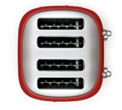 Toaster Smeg TSF03RDEU 4 Tranches Rouge -Meilleur Café Machines Magasin toaster4tr rge