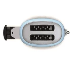 Grille-pain TSF01PBEU 2 Tranches Bleu Azur - SMEG -Meilleur Café Machines Magasin toaster azur fentes
