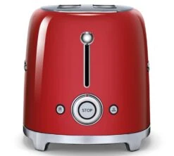 Grille-pain SMEG TSF01RDEU 2 Tranches Rouge -Meilleur Café Machines Magasin toaster rouge boutons