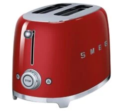 Grille-pain SMEG TSF01RDEU 2 Tranches Rouge -Meilleur Café Machines Magasin toaster rouge cote