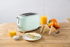 Grille-pain TSF01PGEU 2 Tranches Vert D'eau - SMEG -Meilleur Café Machines Magasin toaster verredeau amb