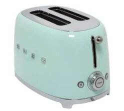 Grille-pain TSF01PGEU 2 Tranches Vert D'eau - SMEG -Meilleur Café Machines Magasin toaster verredeau boutons